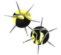 TOYZFRIENDY 2pcs Multi-functional Nail Art Dotting Tools with Ergonomic Acrylic Handles for Pottery and Handcraft