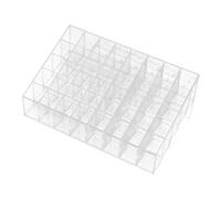 TOYZFRIENDY 2Pcs Multi-grid Desktop Lipstick Stand with Slots for Lipstick and Lip Gloss Organization Cosmetic Holder for Dressing Table Storage