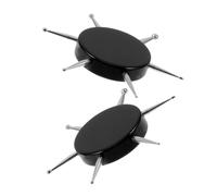 TOYZFRIENDY 2PCS Multifunctional Nail Dotting Tool Stainless Steel Manicure Pen with Tips for Nail Art Embossing and Painting Acrylic Design and Salon Use