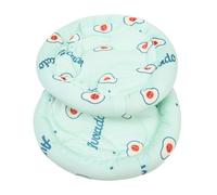 TOYZFRIENDY 2pcs Pet Ice Silk Cushion Cooling Mat for Hamster and Rabbit, Breathable Green Avocado Floor Pad, Large Size Summer Pet Sleeping Bed for Small Animals