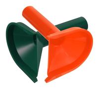 TOYZFRIENDY 2pcs Plastic Coin Counting Funnels for Dollar and Cent Coins Wrappers Funnel Tool in Green and Orange Change Counter Accessories for Office and Money Handling