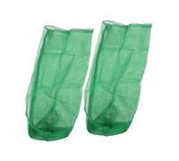 TOYZFRIENDY 2pcs Portable Folding Nylon Fishing Net Bag Thickened Mesh Fish Keeper with Compact Foldable Design for Durable Outdoor Fish Storage and Bait Collection