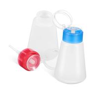 TOYZFRIENDY 2pcs Pump Bottle Dispenser for Nail Polish Remover and Makeup Liquid Portable Refillable Empty Pump Dispensers with Press Disc for Daily Use