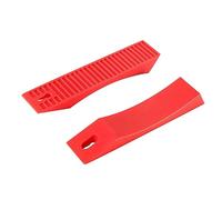 TOYZFRIENDY 2Pcs Red Silicone Barbell Deadlift Pads Protective Weightlifting Accessories for Home Gym and Fitness Rooms Easy to Use Deadlift Jack for Safe Plate Handling