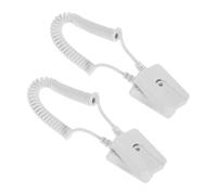TOYZFRIENDY 2pcs Remote Control Security Cable Lock with Self-adhesive Square Hooks Anti-lost Tether Leash for Tv Dvd Remote Controls Multi-use Holder for Keys and Phones Easy Install for Home