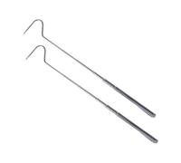 TOYZFRIENDY 2pcs Retractable Stainless Steel Snake Hooks Reptile Catching Tools Extended Grabber for Snakes and Lizards Feeding and Handling