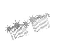 TOYZFRIENDY 2pcs Rhinestone Hair Comb Clips Metal Hair Accessories for Women Wedding Bride Headpieces Side Combs Lightweight Elegant Design for Engagement Prom