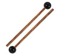 TOYZFRIENDY 2pcs Rubber Head Mallets for Glockenspiel Xylophone Marimba and Steel Tongue Drums Lightweight Wooden Percussion Sticks for Professional and Beginner Musicians Bright Sound