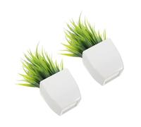 TOYZFRIENDY 2pcs Small Faux Potted Aloe Vera Plants for Indoor Decor Realistic Artificial Bonsai Trees with Leaves Low Maintenance Imitation Greenery for Home Office Desk Decoration