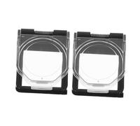 TOYZFRIENDY 2pcs Square Button Cover with Self Adhesive Power Switch Protector for Car Ignition and Engine Start Dustproof Sealing Guard for Industrial Panels and Electronics