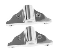 TOYZFRIENDY 2pcs Stainless Steel Boat Oarlock Holder Secure Fixing Base Side Mount Paddle Socket for Kayak Row Boat Hardware Mounting Bracket