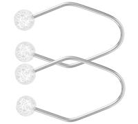 TOYZFRIENDY 2pcs Stainless Steel Face Dimples Maker Dimple Exerciser Facial Tool with Artificial Pearl Comfortable Fit for Cheeks Portable for Home Travel Use