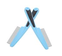 TOYZFRIENDY 2pcs Stainless Steel Fine Tooth Comb Scalp Dandruff Brush Hair Pick for Adults Pets Detangling and Foreign Object Removal Tool for All Hair Types