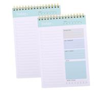 TOYZFRIENDY 2Pcs Tear-off Weekly Planner Notepad Undated Daily Schedule Memo Pads for Students Office Workers and Travelers with Thick Paper Easy to Write To Do List Notebook