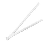 TOYZFRIENDY 2pcs Transparent Plastic Ruler Clear Student Drawing Triangle Measuring Tool for School Office Precision Straight Rulers with High Durability and Enhanced Visibility for Architects