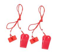 TOYZFRIENDY 2pcs Treadmill Emergency Key Magnetic Safety Switch with Secure Clip for Instant Stop and Firm Cable Attachment Replacement Emergency Stop Magnet for Running Machines Fitness