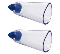 TOYZFRIENDY 2pcs Vacuum Cupping Device Set Oval Drop-Shaped Massage Cups for Home Use, Medical Grade Physiotherapy Cups for Pain Relief and Blood Circulation, Suitable for Body and Facial