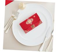 TOYZFRIENDY 2pcs Wedding Red Envelopes Traditional Chinese Brocade Fabric Cash Holder Invitation Envelope for Wedding Party Spring Festival Lunar Year Money Pockets