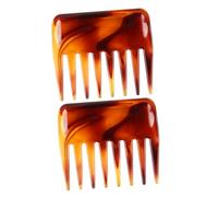 TOYZFRIENDY 2pcs Wide Tooth Hairdressing Combs Retro Large Tooth Styling Combs for Thick Curly Hair Salon Barber Use