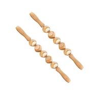 TOYZFRIENDY 2Pcs Wooden Manual Body Massagers for Full Body Use Natural Material Massage Sticks for Muscle Relaxation Lymphatic Circulation and Shoulder Neck Leg Relief at Home