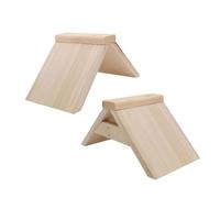 TOYZFRIENDY 2Pcs Wooden Pigeon Rest Stand Natural Perch Platform for Dove Parrots Bird Cage Accessories Suitable for Various Pet Birds