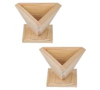 TOYZFRIENDY 2Pcs Wooden Rice Dumpling Molds Rice-Pudding Mold Reusable Food Easy to Clean for Traditional Chinese Making