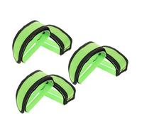 TOYZFRIENDY 3 Pairs Bicycle Pedal Straps Cycling Pedal Feet Bands Exerciser Machine Toe Clips Nonslip Bicycle Toe Clips Nylon Green