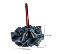 TOYZFRIENDY 3 Pcs Skin-Friendly PE Loofah Sponges for Body Bath Soft Shower Scrubber with Rich Foam Lightweight Bath Balls in Navy Khaki Red for Gentle Exfoliating and Daily Shower Use