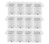 TOYZFRIENDY 300pcs Laundry Tags for Clothing Apparel Wash Guide Cards with Clear Fade-Resistant Instructions Paper Labels for Small Store Use Compact Shirts Care