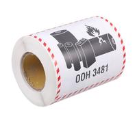 TOYZFRIENDY 300pcs Lithium Battery Warning Stickers Compliant Transport Labels Fire Alert for Shipping and Packaging Safety