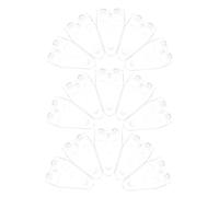 TOYZFRIENDY 30pcs Clear Plastic Blind Fixer Clips for Window Shades Hold Down Brackets Adjustable Mini Blinds Bottom Rail Hold Clips for Various Window Types