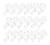 TOYZFRIENDY 30pcs Curtain Clips Roller Shade Pull Chain Hook Flexible Blind Cord Safety Fixation Clips for Roller Roman Vertical Blinds Transparent Window Chain Retainers