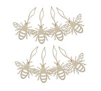 TOYZFRIENDY 30Pcs Wooden Bee Shaped Unfinished Wood Slices DIY Craft Decorations for Hand Painting Creative Art Supplies Realistic Detail Fun Wood Crafting Accessories