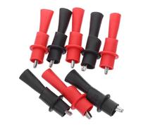 TOYZFRIENDY 32pcs Multimeter Alligator Clips with Insulated Red Black Crocodile Clamps Electrical Test Leads Accessories for Circuit Testing Clear Polarity Identification and Strong Spring
