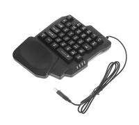 TOYZFRIENDY 35-key Mechanical Gaming Keyboard with Rgb Backlight, Wired E-sport Keyboard for PC and Laptop, Compact One-handed Design Suitable for Home and Dormitory Gaming