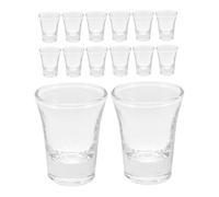 TOYZFRIENDY 36pcs Glass Communion Cups Reusable Clear Shot Glasses for Standard Communion Trays Heat Resistant Small Christian Chalice Cups for Church Services and Family Gatherings