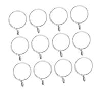 TOYZFRIENDY 36pcs Stainless Steel Curtain Rod Rings Bathroom Curtain Accessories Roman Rings Inner Window Drapery Hangers for Home