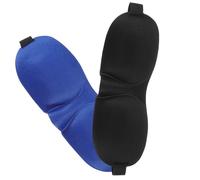 TOYZFRIENDY 3D Sleeping Eye Mask 2pcs Set, Comfortable Light Blocking Sleep Masks for Women and Travel, Ergonomic Contoured Design with No Pressure, Black and Blue