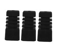 TOYZFRIENDY 3pcs Anti-slip Rubber Drum Rack Feet for Drum Kit Stand Pads Easy to Install Black Rubber Feet