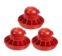 TOYZFRIENDY 3pcs Automatic Poultry Waterer Refillable Chick Drinkers for Farm Birds Fresh Water Feeder for Chicken Duck Geese Pigeon Easy to Clean and Disassemble