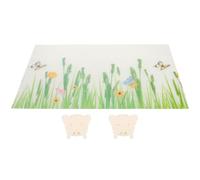 TOYZFRIENDY 3pcs Cat Litter Box Guards Splash-proof Flexible Protector Butterfly Clips for Open-top Litter Pans Easy-clean Pet Cat Toilet Enclosure