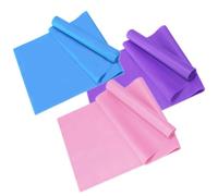 TOYZFRIENDY 3Pcs Elastic Resistance Loop Bands for Yoga Pilates Stretching Non-slip Fitness Straps with Blue Pink Purple Colors Auxiliary Tension Belts for Flexibility and Strength Training