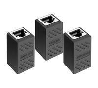 TOYZFRIENDY 3pcs Ethernet Coupler Female to Female Connector Compatible for Network Cable Extender Use in Home Office Data Center