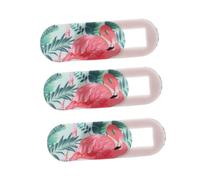TOYZFRIENDY 3pcs Flamingo Pattern Webcam Privacy Covers Webcam Laptop Camera Protective Covers Phone Camera Sticker Set for Tablet and Laptop Privacy Security