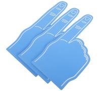 TOYZFRIENDY 3Pcs Foam Cheer Fingers for Sports Events Blue EVA Thick Finger Pointer Glove Group Spirit Item for Party and Competitive Cheerleading Supplies