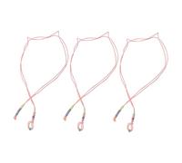 TOYZFRIENDY 3pcs Glow the Dark Reptile Harness Leash Kit for Small Pets Adjustable Lizard Outdoor Leash for Bearded Dragons and Geckos Durable Night Safety Harness for Evening Walks