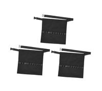 TOYZFRIENDY 3pcs Hair Stylist Apron with Adjustable Waist Belt Black Half Aprons Hairdressing Tool Organizer Shear Holder for Hairdressers and Stylists Multipurpose Salon Supply