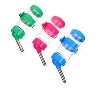 TOYZFRIENDY 3pcs Hanging Hamster Water Bottles 80ml Small Pet Automatic Drinking Bottles Wear-resistant Chinchilla Household Waterer for Hamsters and Rabbits Random Color
