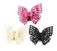 TOYZFRIENDY 3pcs Large Butterfly Hair Clips Matte Hair Jaw Clips for Women for Parties Weddings Daily Wear
