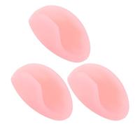 TOYZFRIENDY 3pcs Pink Silicone Flute Thumb Rest Cushion Soft Support Pad for Woodwind Instruments Clarinet Thumb Pad Compatible with Flute Bamboo for Student Practice Concerts